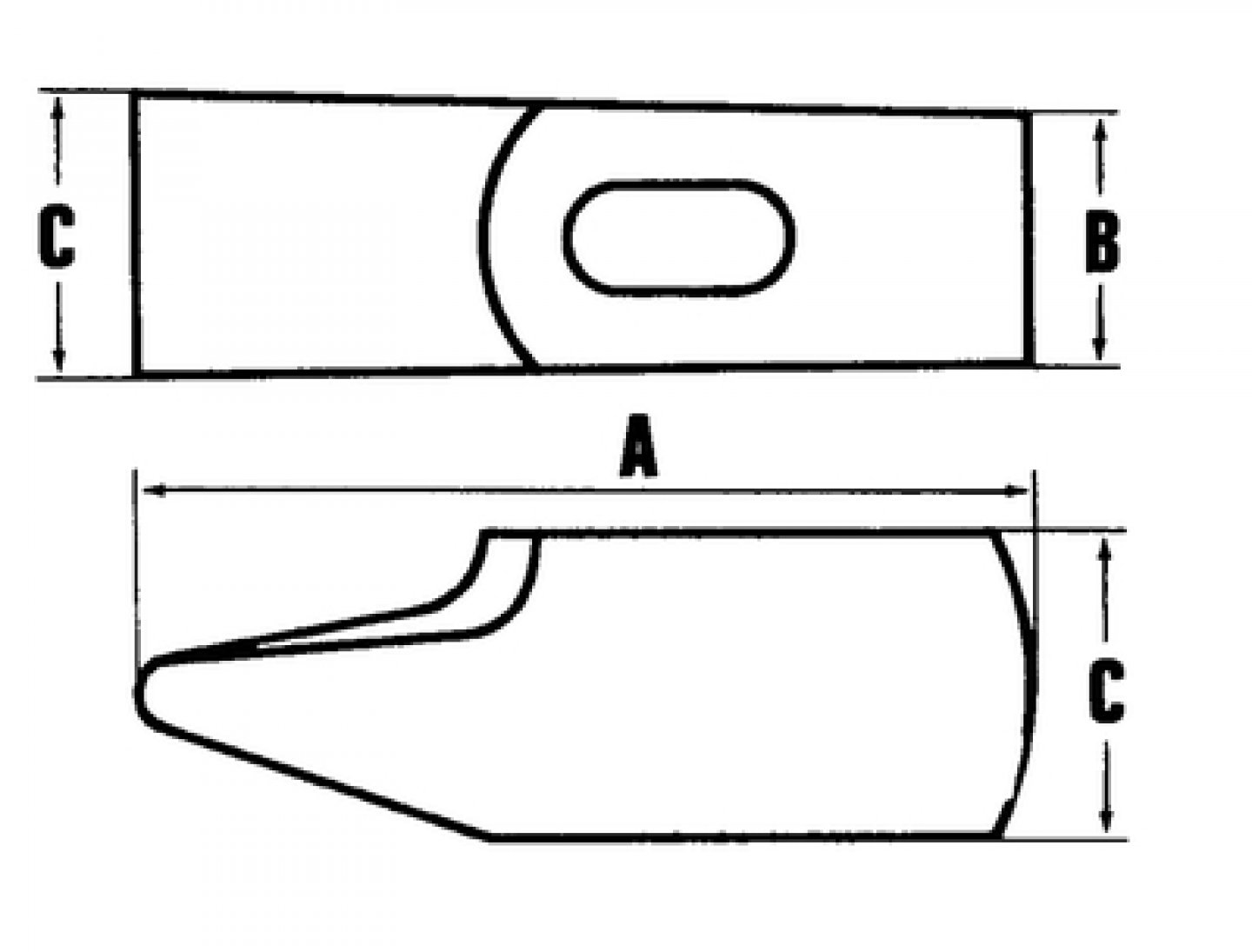 Marteau de menuisier - Longueur : 250 mm - Poids : 100 g - Section tête :  17 x 16 mm - MOB OUTILLAGE