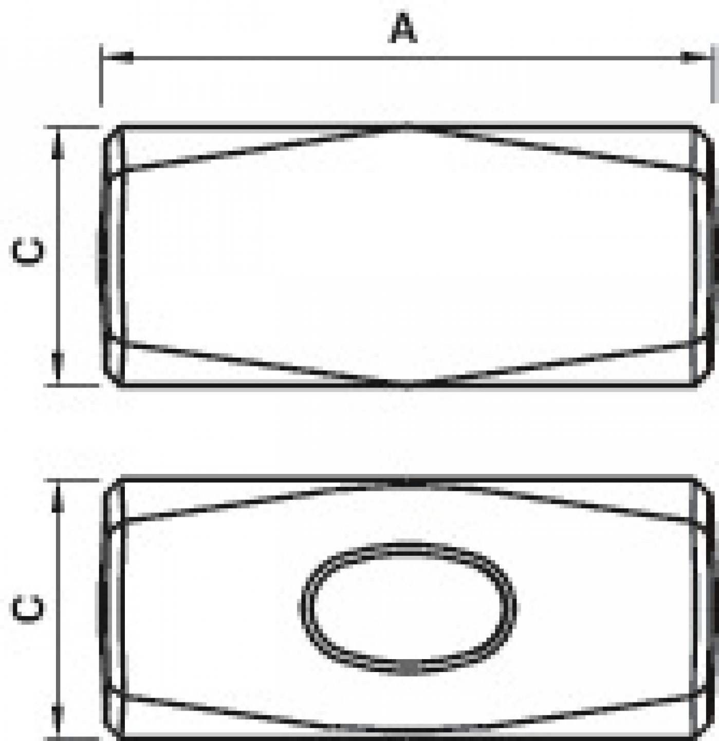 Massette angles abattus manche tri-matiere 04