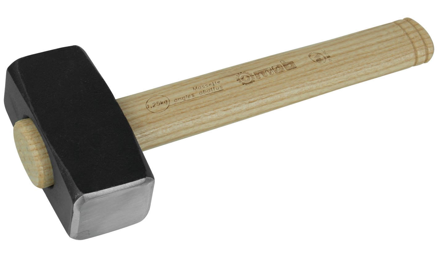 Massette conique angles abattus manche bois