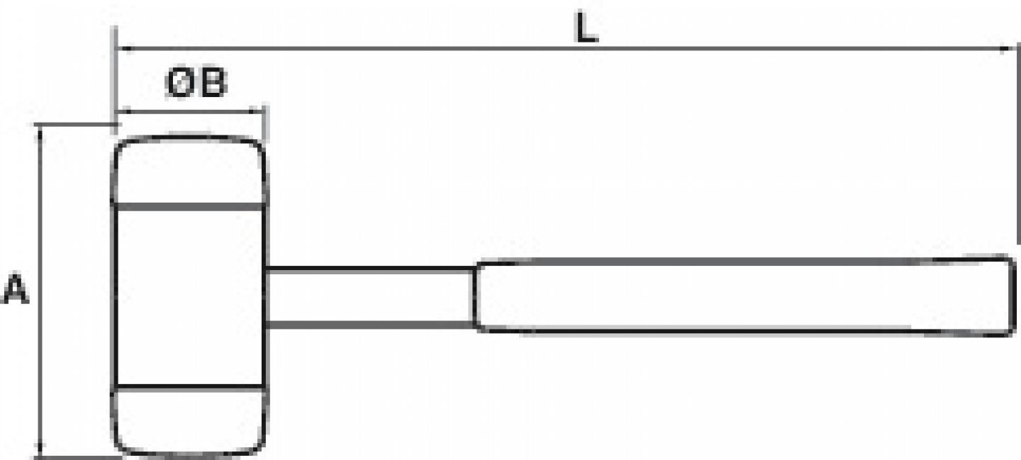 Maillet à embouts interchangeables manche acier tubulaire 02