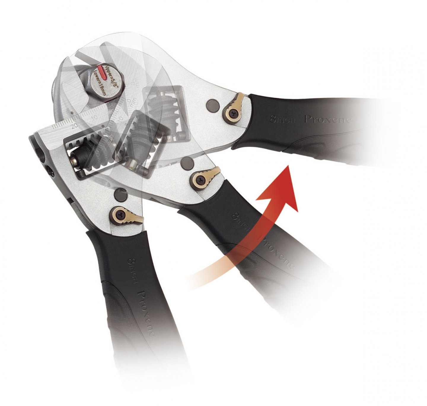 Clé à molette à effet cliquet 10’’ 02