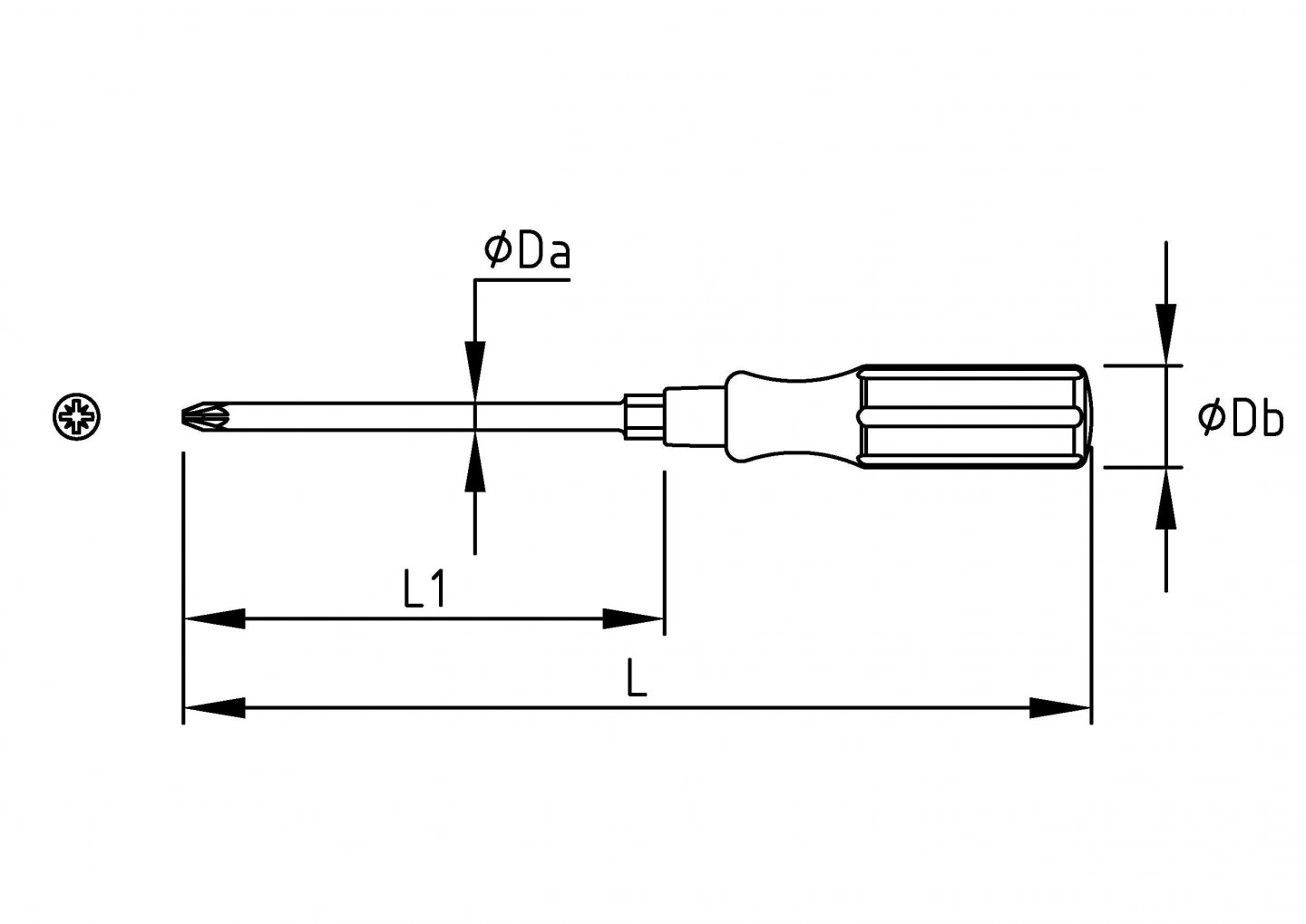 Tournevis manche bois pour vis pozidriv® 02