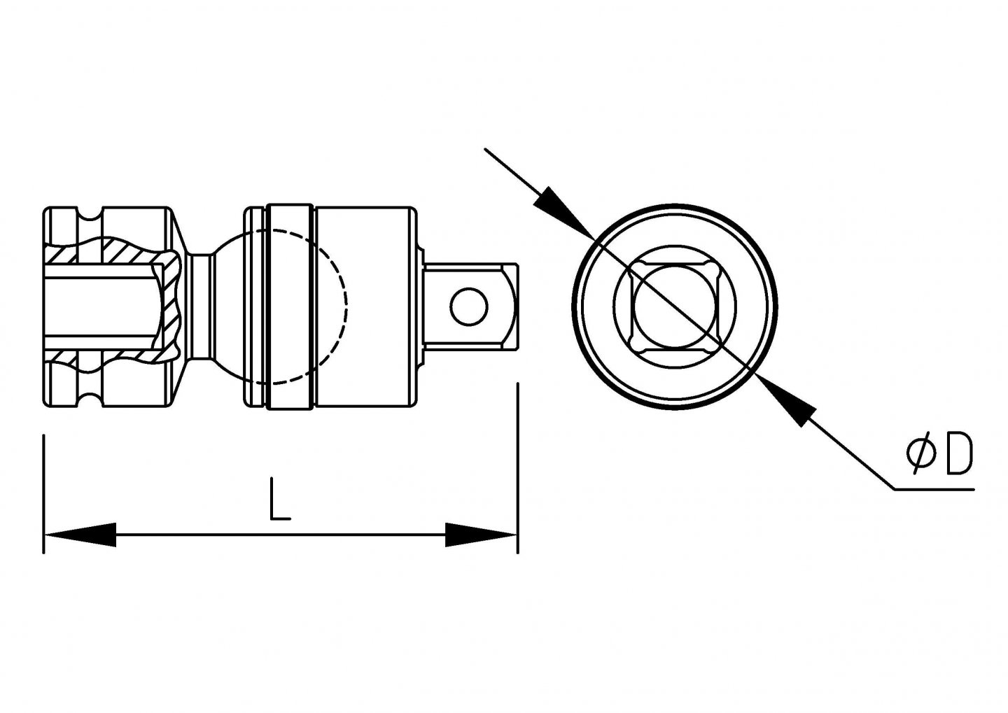 Cardan universel impact 1'' 02