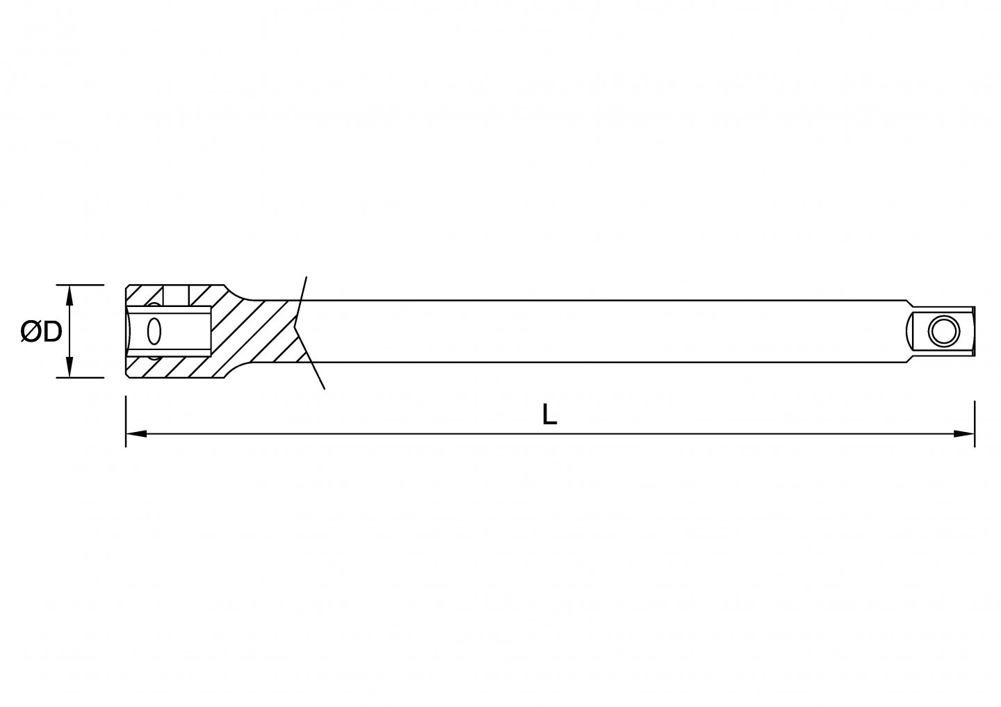 Rallonge carré 3/4'' 02