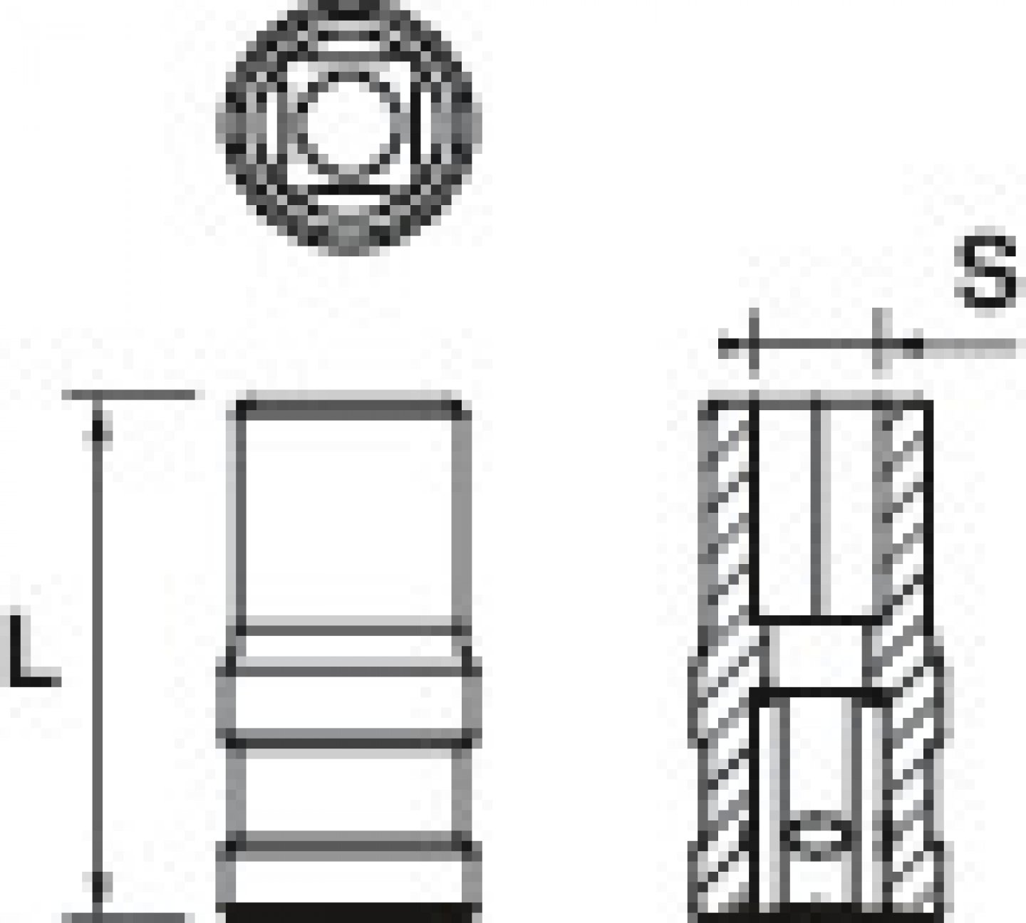 Douille porte-embouts 6 pans 3/8'' 02