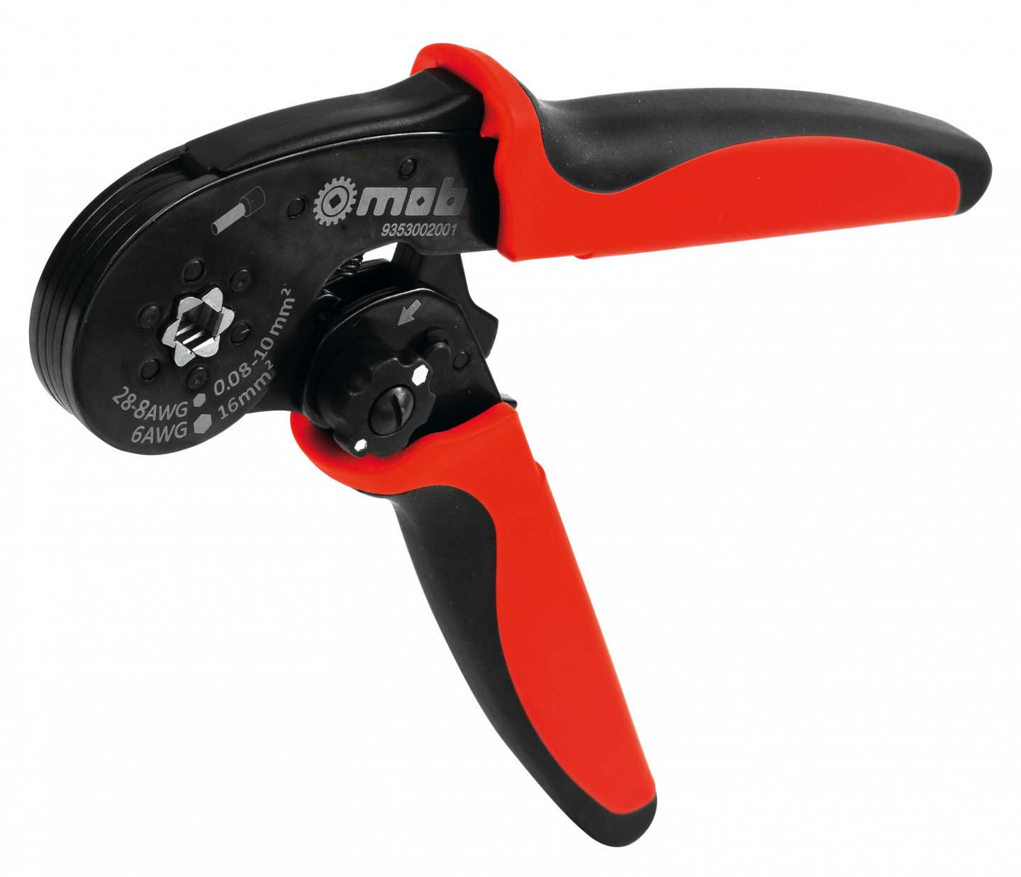 Pince à crémaillere pour sertissage embouts de câbles 03