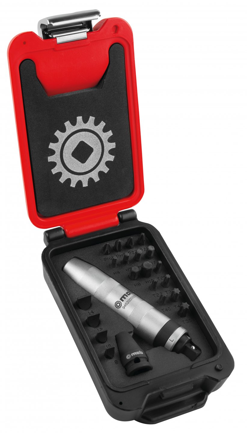 Coffret tournevis a frapper et embouts de vissage impact 02