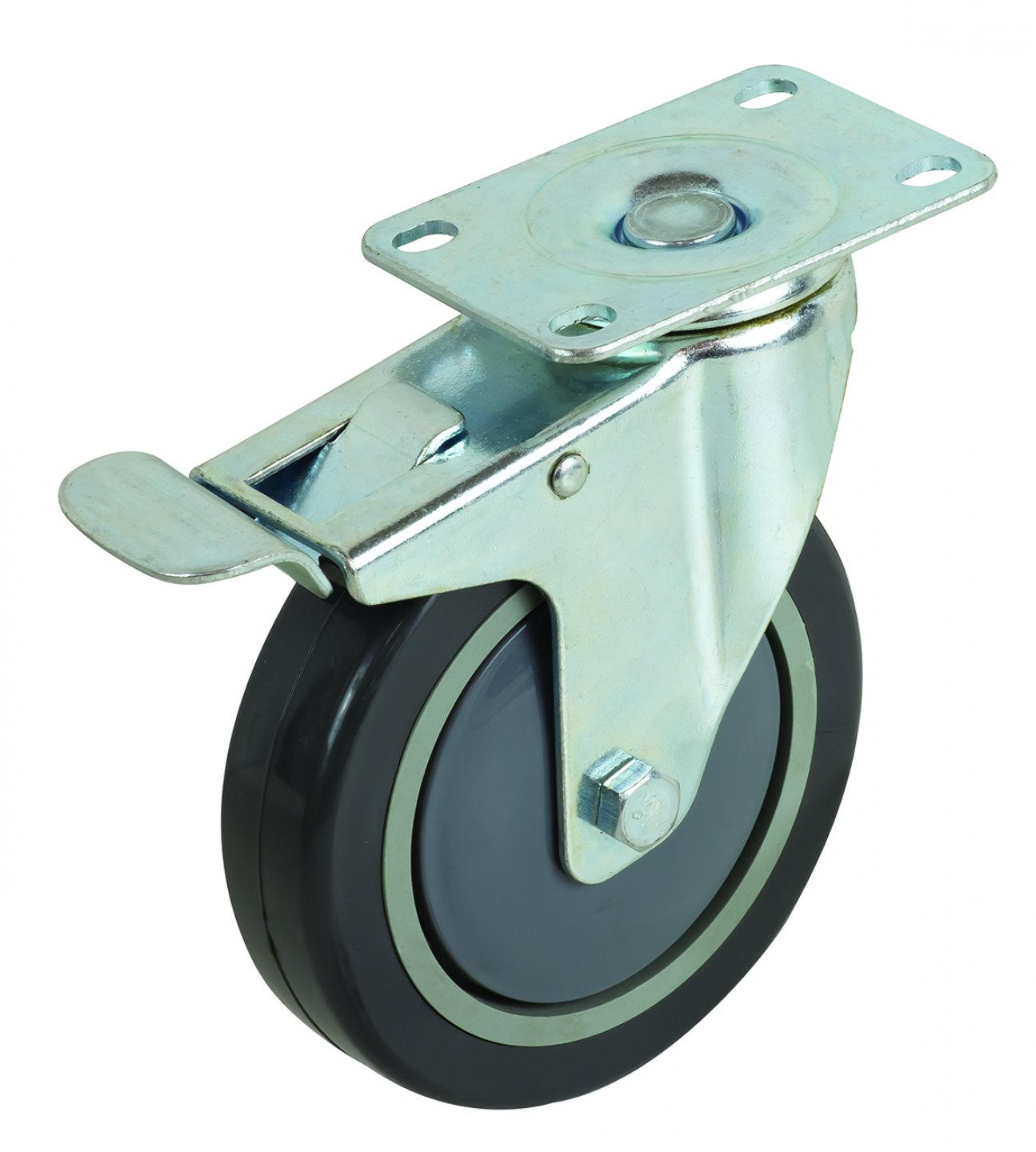 Roue orientable avec frein pour servantes baseliner/proliner