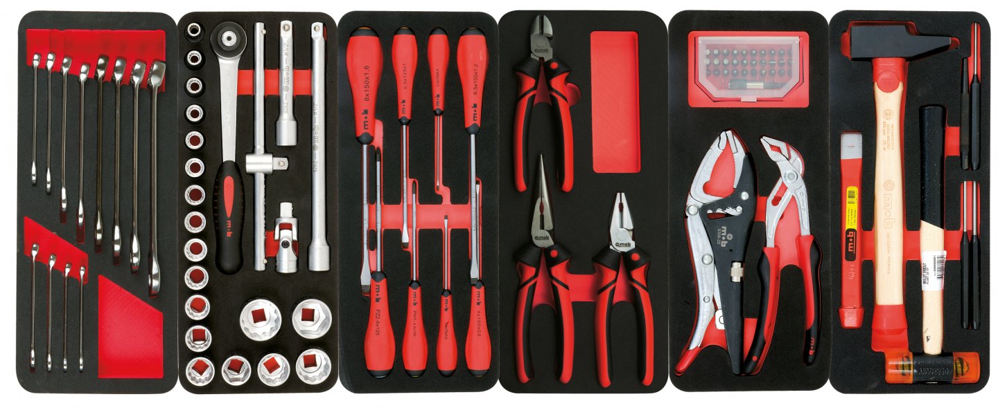 Servante proliner 5 tiroirs - 86 outils 04