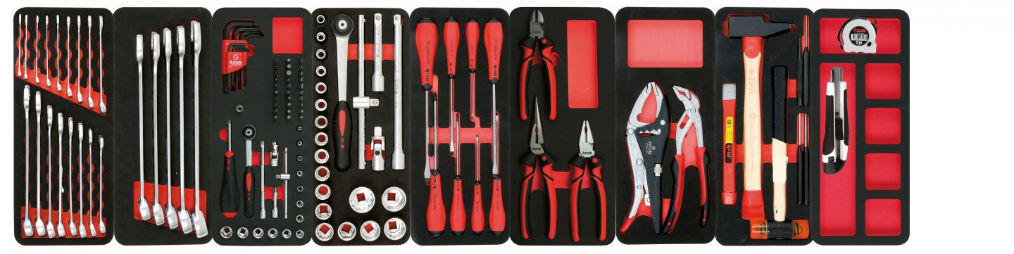 Servante proliner 7 tiroirs - 126 outils 02