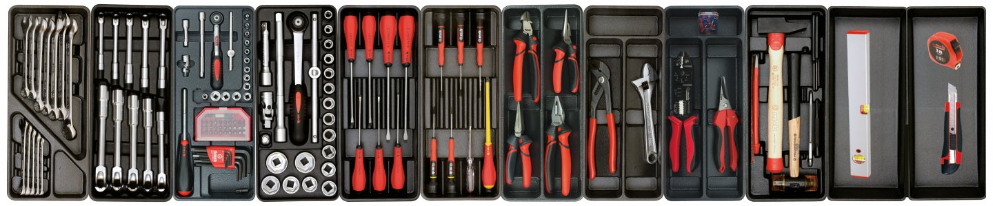 Servante xliner anti-basculement 7 tiroirs - 141 pièces 03