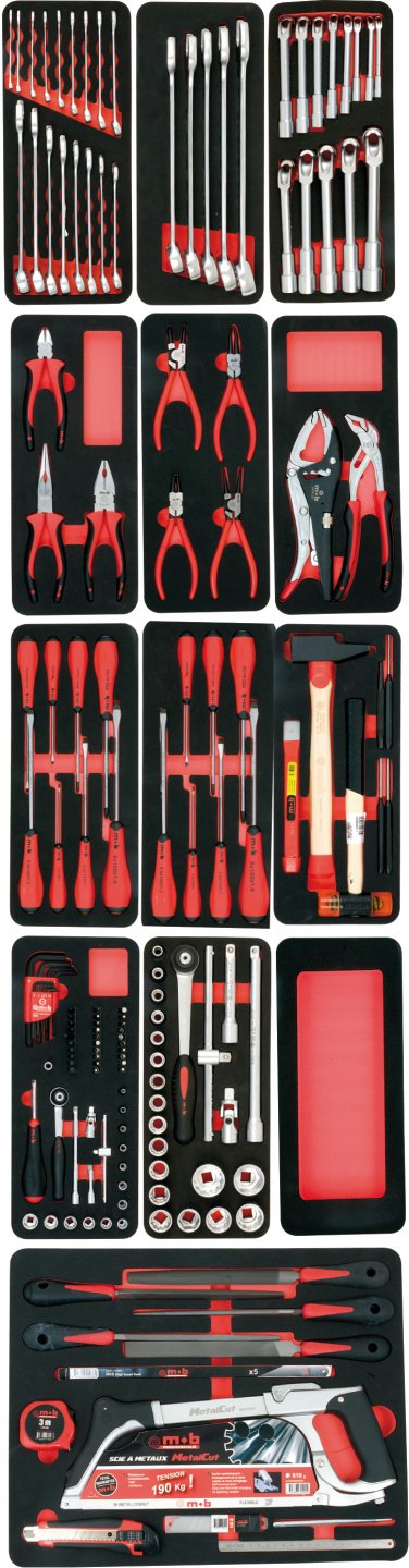 Servante xliner 7 tiroirs anti-basculement - 173 pièces 04
