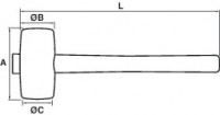 Maillet bétonnière 02