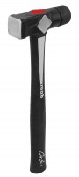 Marteau duo embout caoutchouc noir manche carbon