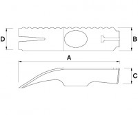 Marteau de coffreur racleur tête aimantée manche nertech 02