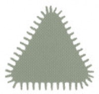 Tiers point effilé manche bois sur carte 02