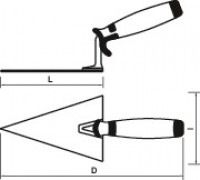 Truelle triangulaire 03