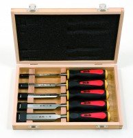 Coffret 5 ciseaux de sculpteur tri-matière