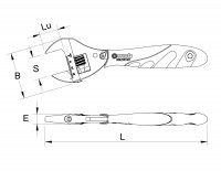 Clé à molette à effet cliquet 10’’ 04