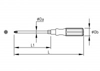Tournevis manche bois pour vis pozidriv® 02