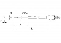 Tournevis micro pour vis fente 02