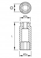 Douilles impact longues 3/4'' 02