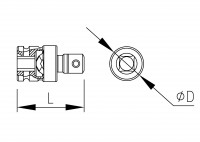 Cardan universel impact 1/2'' 02