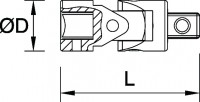 Cardan universel douille 3/4'' 02