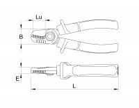 Coupe-câbles double tranchant bimatière 02