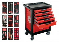 Servante proliner 6 tiroirs - 126 pièces
