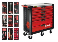 Servante xliner 7 tiroirs anti-basculement - 126 outils