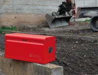 Coffre de chantier avec plateau 07